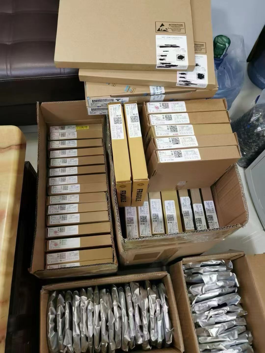 Incoming inventory with batch labels